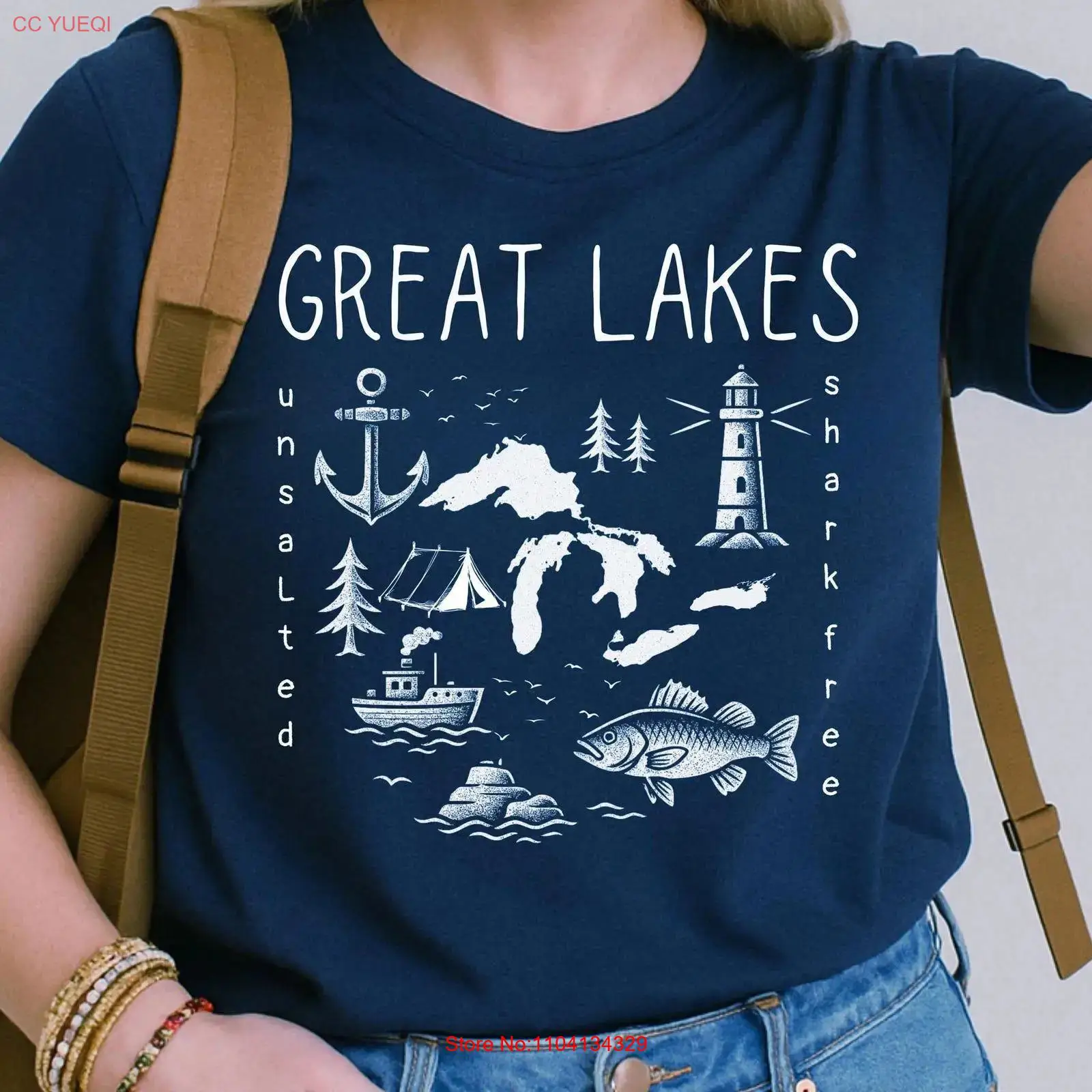 Outdoor Adventure Wear - グレートレイクスアドベンチャー Tシャツ ジャージ 自然愛好家向け カジュアルウェア 旅行