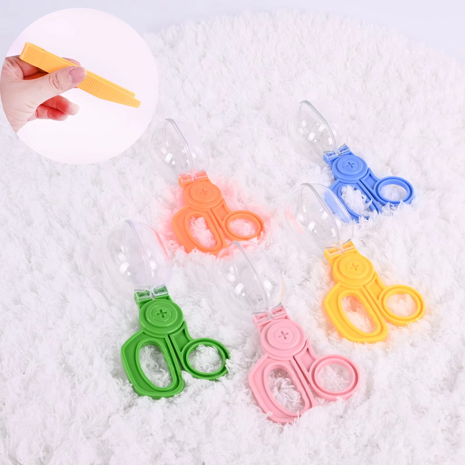 Outdoor Adventure And Sports - アドベンチャー昆虫カプセルクリップおもちゃアクセサリー、試験管クリップスプーン、子供用アウトドアスポーツトレーニングおもちゃ