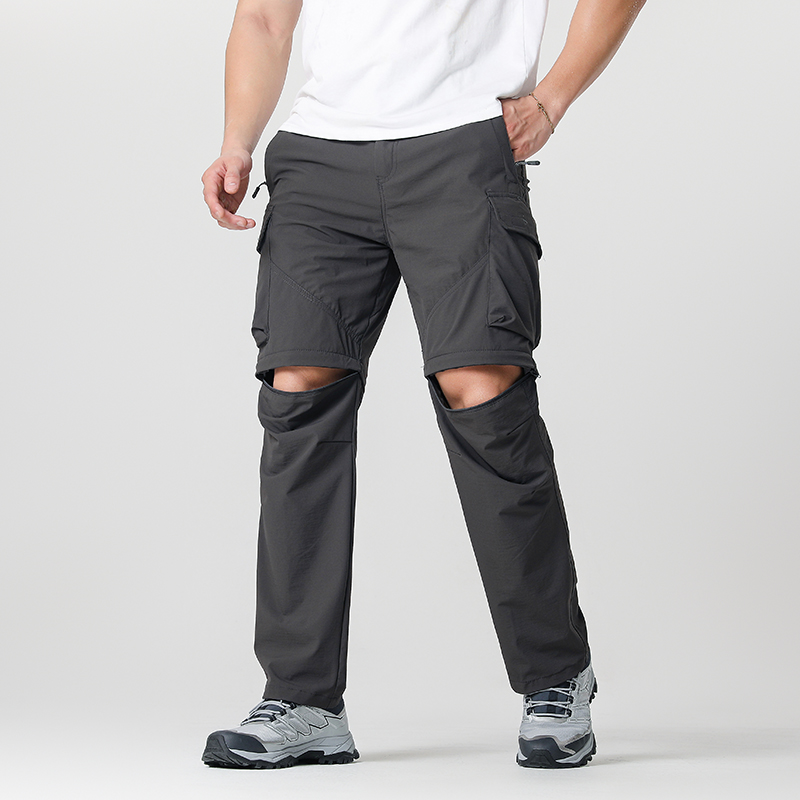 Outdoor Adventure And Travel - メンズ カーゴ ハイキング コンバーチブル パンツ、防水、速乾性、軽量、取り外し可能なジッパー、アウトドア アドベンチャー、釣り、キャンプに最適、オールシーズン対応の多用途ハイキング