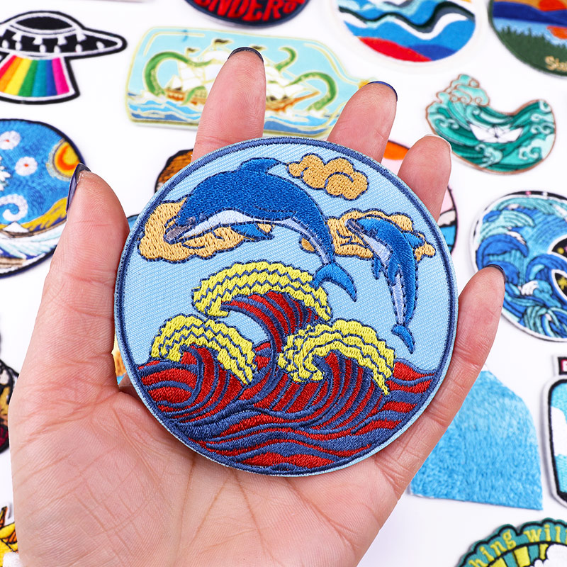 アイアンでパッチ DIY 屋外旅行刺繍衣料用パッチ自然冒険パ - Outdoor Adventure Travel Show のレビューと価格