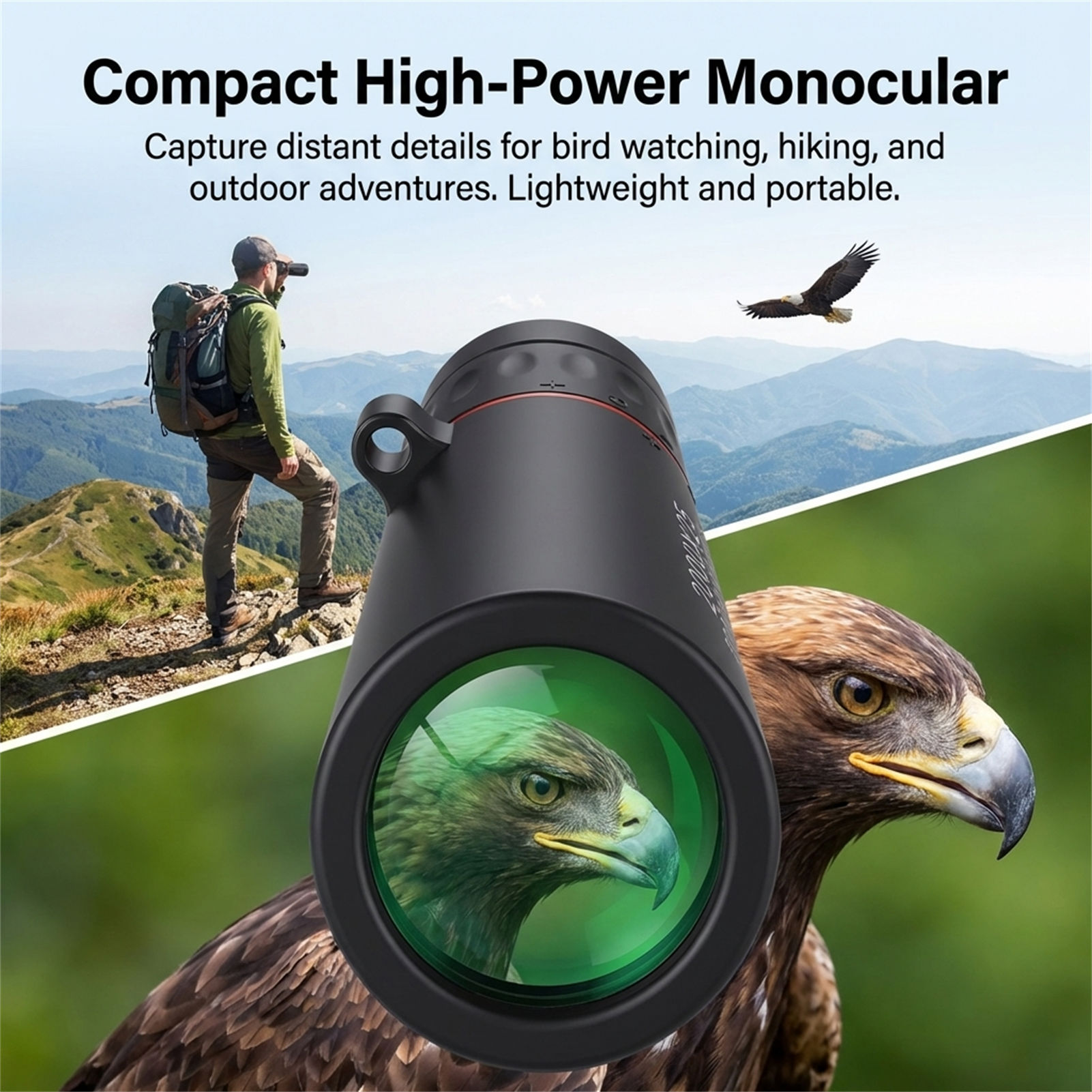 ミニ単眼鏡望遠鏡 高倍率ズーム 鳥観察 ハイキング 旅行 H - Outdoor Adventure And Travel のレビューと価格