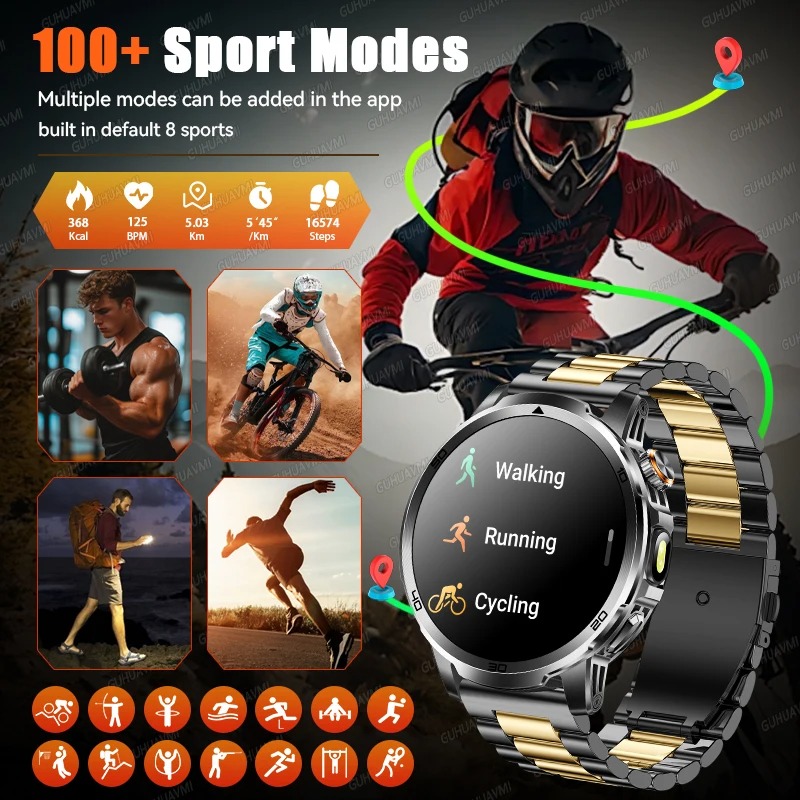 新型ミリタリーアドベンチャースマートウォッチ メンズ 100 - Outdoor Adventure And Sports のレビューと価格