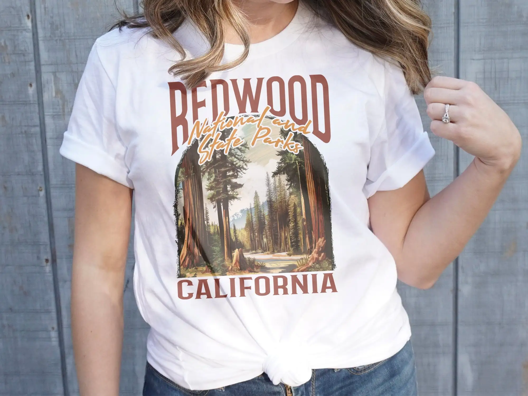 レッドウッド国立公園および州立公園 T シャツ カリフォルニ - Outdoor Adventure Wear のレビューと価格