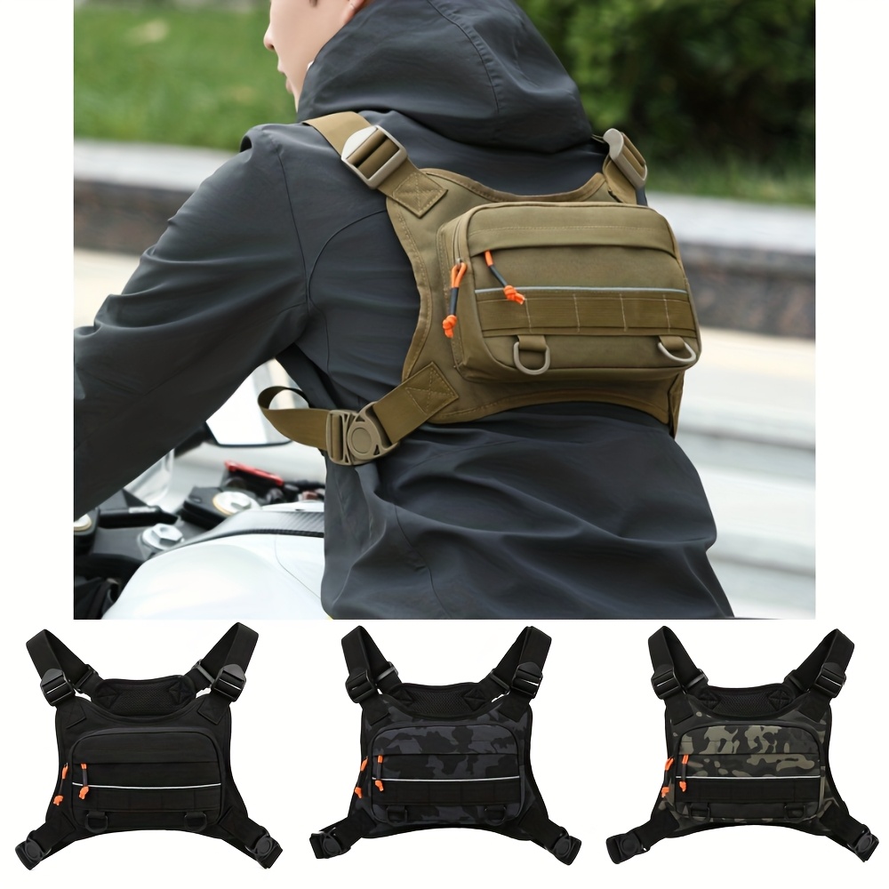 1ピースメンズアウトドアチェストバッグ、オックスフォード生地 - Outdoor Adventure With No Backpack のレビューと価格