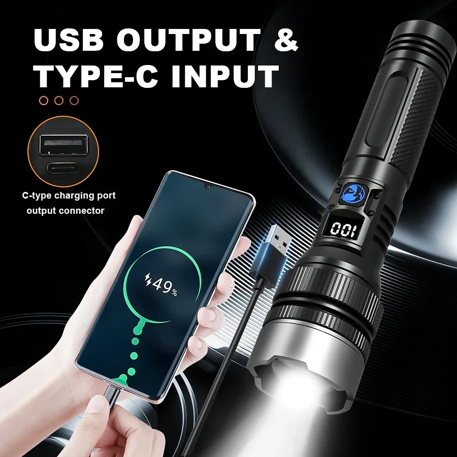 超高輝度充電式懐中電灯、キャンプ、ハイキング、釣り、屋外緊急 - Outdoor Adventure And Travel のレビューと価格