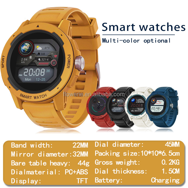 50m防水IP68タクティカルスポーツスマートウォッチ、アウ - Outdoor Adventure And Sports のレビューと価格