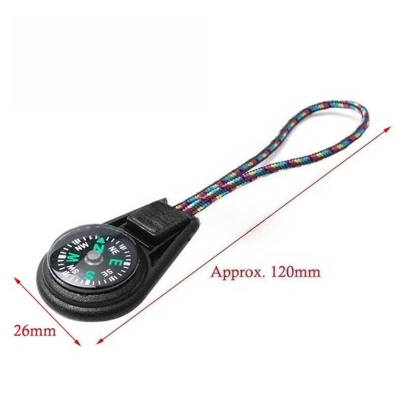 10 個のカラフルなサバイバルキーホルダージッパープルミニコ - Outdoor Adventure Guide のレビューと価格
