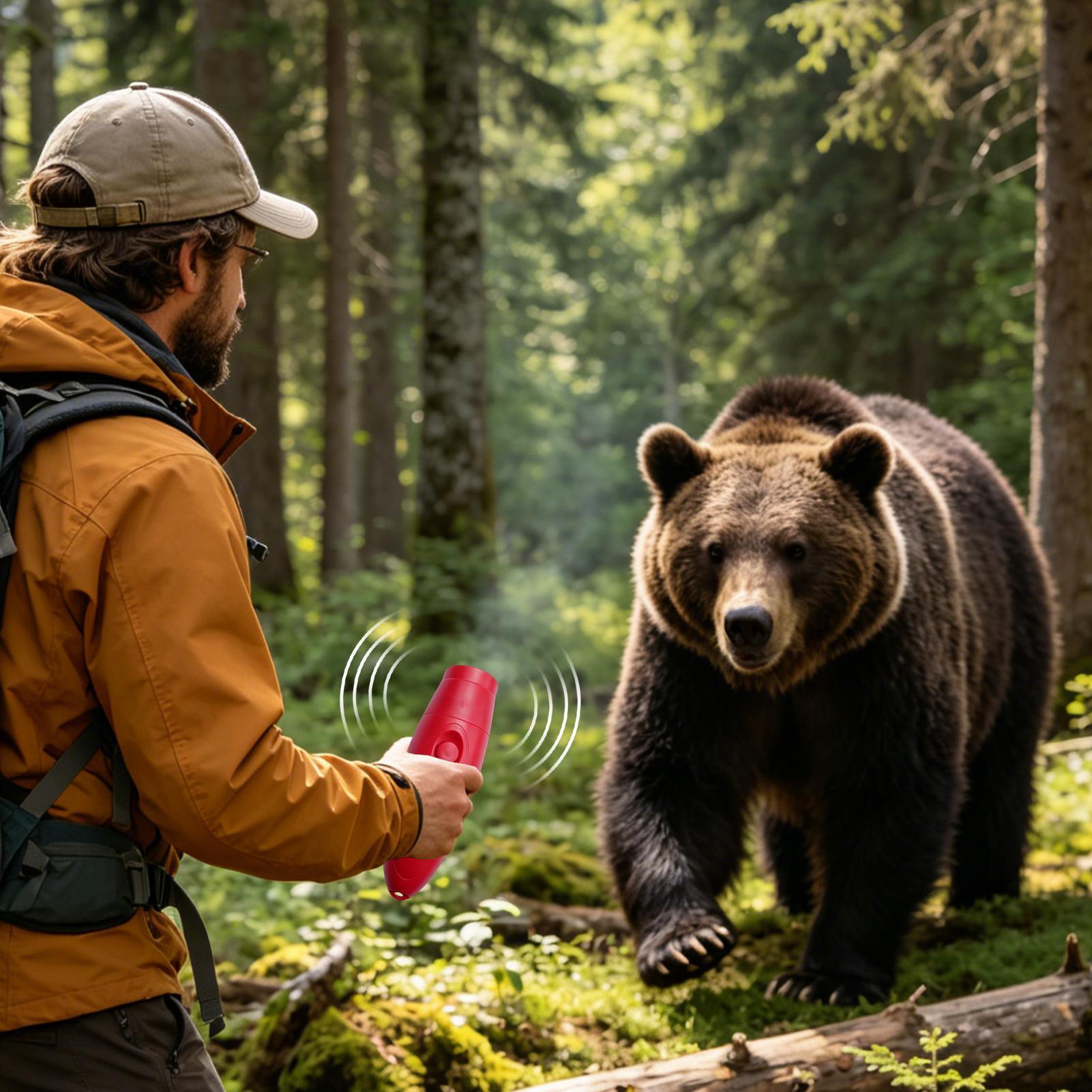ギアベア脅威警報ベアホーン130dB屋外動物防護ホーンキャン - Outdoor Adventure And Travel のレビューと価格