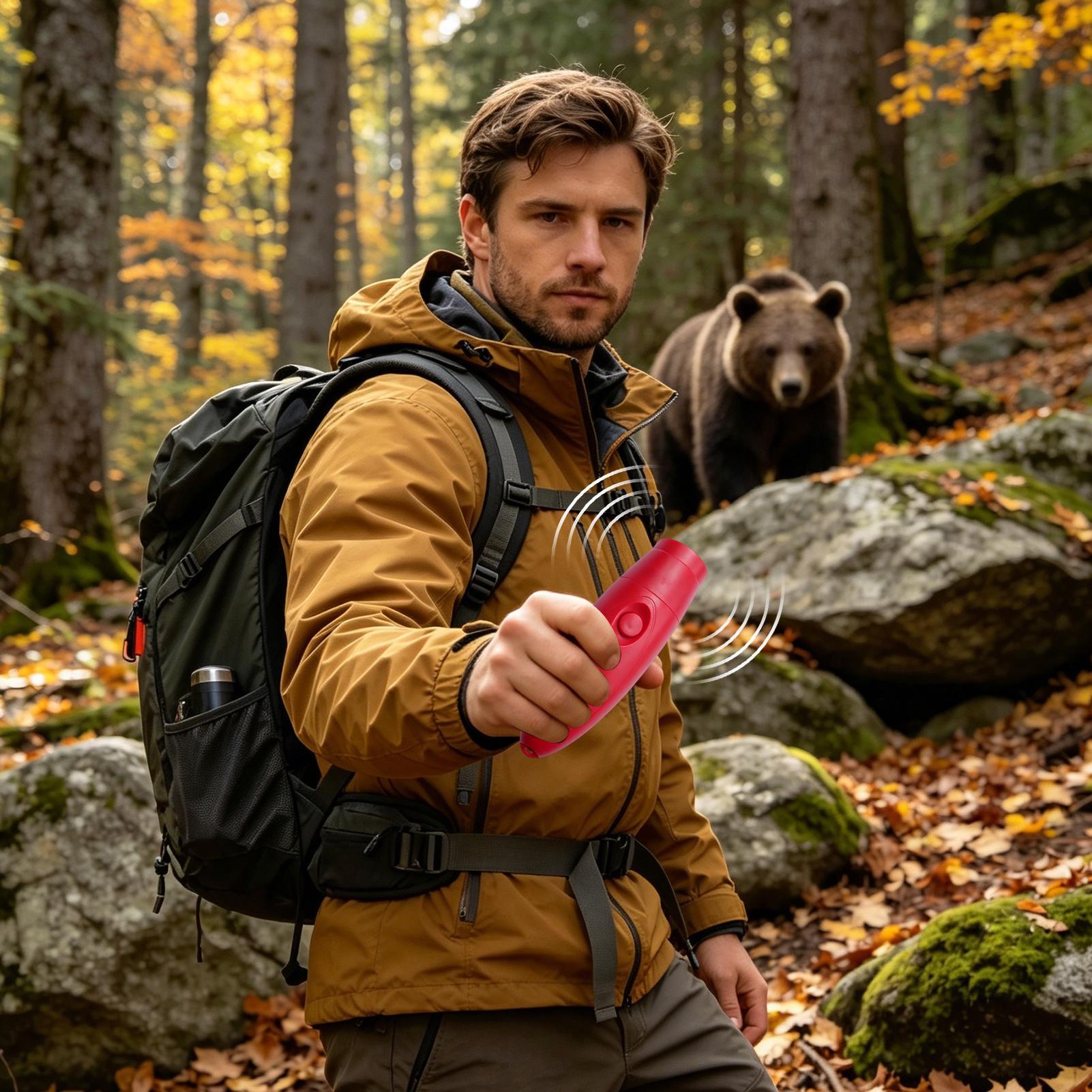 ギアベア脅威警報ベアホーン130dB屋外動物防護ホーンキャン - Outdoor Adventure And Travel のレビューと価格