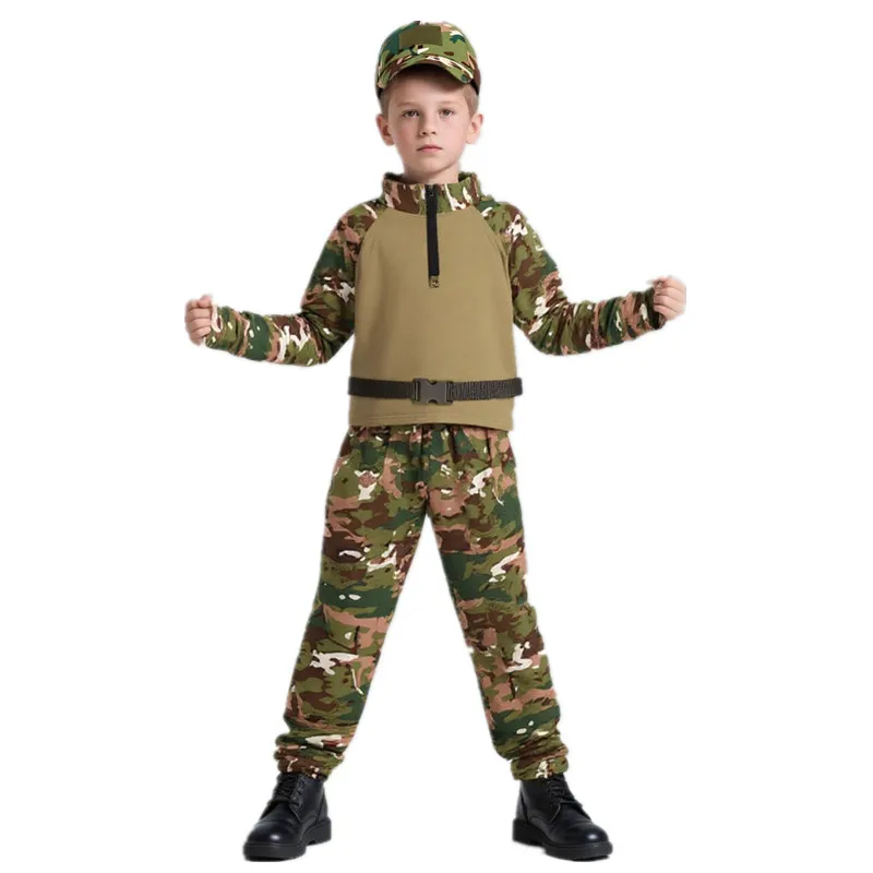 子供大人迷彩カエル衣装サマーキャンプコスチュームスタンドカラ - Outdoor Adventure And Travel のレビューと価格