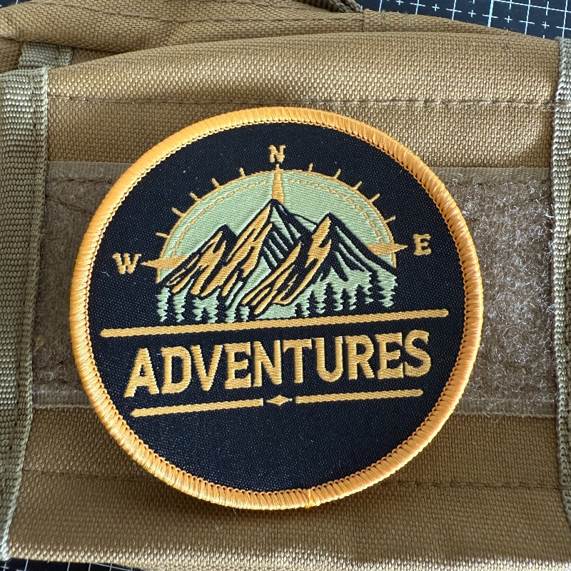 アドベンチャーズ・マウンテン・コンパス刺繍パッチ、タクティカ - Outdoor Adventure With No Backpack のレビューと価格