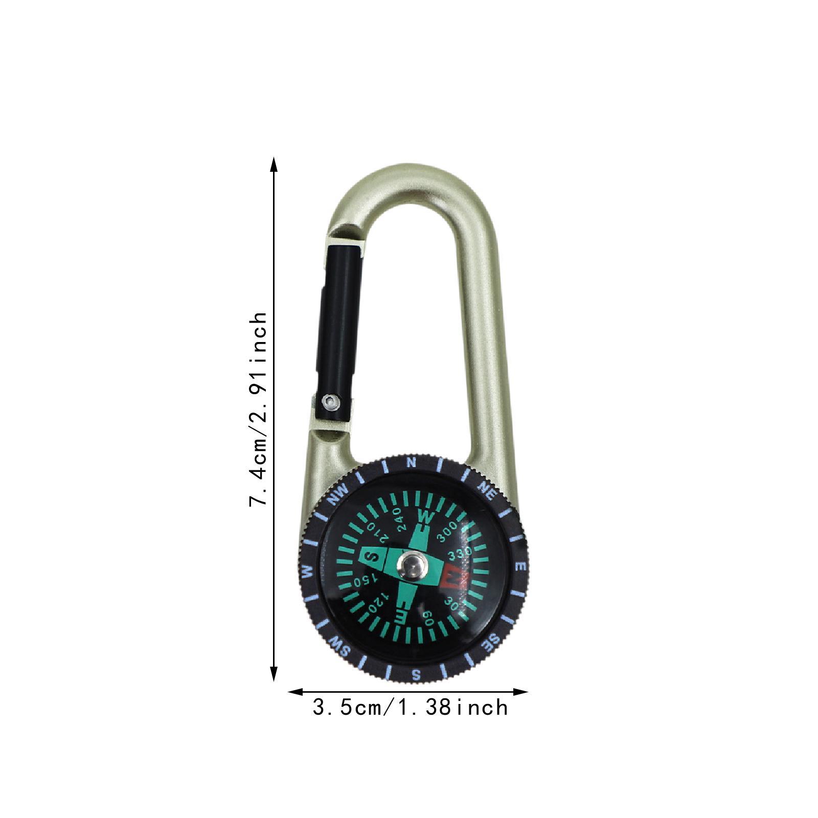 屋外用カラビナコンパスキーホルダー ポータブルサバイバルツー - Outdoor Adventure Guide のレビューと価格