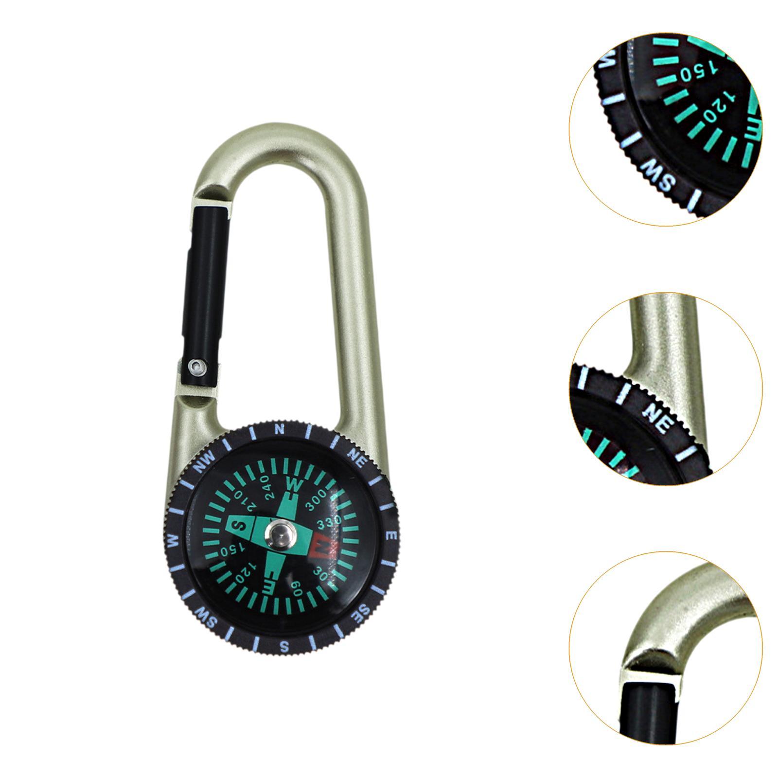 屋外用カラビナコンパスキーホルダー ポータブルサバイバルツー - Outdoor Adventure Guide のレビューと価格