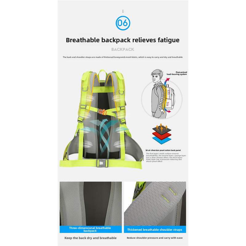 AZELA 36-55L ハイキングバックパック 大容量 軽 - Outdoor Adventure With No Backpack のレビューと価格